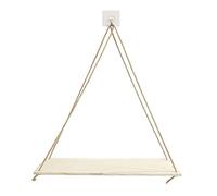 Guaber Étagères décoratives en bois balançoire suspendue corde murale flottante pot de fleurs plateau nordique décoration murale