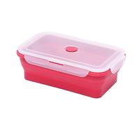 Guaber Grande boîte à déjeuner rectangulaire pliable en silicone 1780 ml/2450 ml pour vaisselle pour adultes grands récipients en silicone