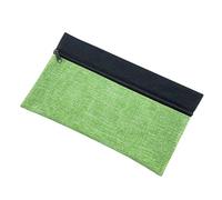 Guaber Grande trousse à crayons 24 x 12 cm en polyester avec fermeture éclair pour le bureau, l'école, les étudiants, les organisateurs, Vert, 240mm Wx140mm H