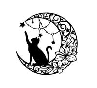 Guaber Handcraft Moon Shape Iron Party Décor Délicat Artisanat