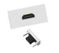 Guaber HDTV Female to Female Socket Slot Connector Passthrough HDTV Module for Wall Face Plate Easy Installation HDTV Wall Plate Module