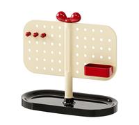 Guaber Home Decors Présentoir à bijoux en panneau perforé Accès facile aux boucles d'oreilles Colliers Améliorant l'apparence du bureau Étagère de rangement de bijoux