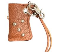 Guaber Housse en Cuir PU avec Décoration Suspendue Cordon De Taille Porte-clés Détachable pour Camping Voyage Pochette pour Briquet Portable