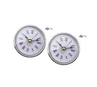 Guaber Insert Horde Rond 65 Mm avec Visage Blanc Et Garniture De Ton Doré Ou Argenté pour L'artisanat Et Répare Le Visage De l'horloge Ronde