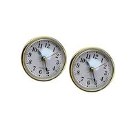 Guaber Insert Horde Rond 65 Mm avec Visage Blanc Et Garniture De Ton Doré Ou Argenté pour L'artisanat Et Répare Le Visage De l'horloge Ronde
