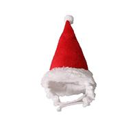 Guaber Joli Petit Chapeau De Noël pour Animaux De Compagnie Sangle Réglable Costume pour Hamster Cochon d'Inde Lapin Chinchilla Hérisson Chapeaux De Père Noël pour Chats