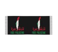 Guaber Keffiyeh de prière d'extérieur tendance pour homme respirant décontracté Keffiyeh avec motif ethnique Foulard Anti UV Fournitures Shemagh Écharpe pour femmes et femmes Palestine, b, taille