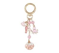 Guaber Keychain En Alliage Zincs Léger Étoiles De Mer Élégantes Et Conception De Coquille Clés À La Main Pour Les Voyageurs Et Cadeaux En Cadeaux À La Mode