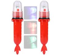 Guaber Lampe LED Étanche pour Leurres De Poisson Balise Clignotante Basse Tension 3V pour La Navigation des Bateaux Et L'appât du Poisson Lampe À Faible Consommation D'énergie