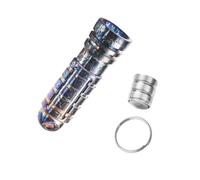 Guaber Lampes De Poche LED avec Crochet Rechargeables Imperméables Texture Métallique Essentielle pour L'extérieur pour Le Camping La Randonnée Porte-clés Extérieur