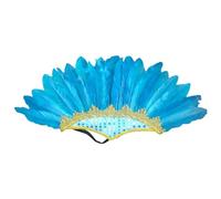 Guaber LasVegas Serre-tête à plumes ethniques pour costume de MardiGras Costume indien Célébration Scène Performance Couvre-chef fête Jeu de rôle