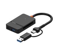 Guaber Lecteur de cartes multi-cartes OTG compatible avec smartphones et ordinateurs portables dotés d'interfaces USB C et USB A