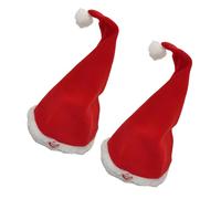Guaber Lot de 2 chapeaux de Père Noël chantants électriques interactifs en coton PP pour enfants et adultes