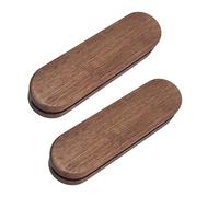 Guaber Lot de 2 poignées de plaque de cuisson universelles en bois massif isolées pour les amateurs de pâtisserie et de rôtissage Prise en main confortable