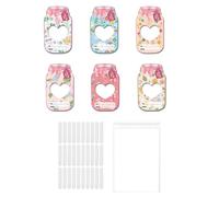 Guaber Lot de 24/48 cartes de Saint-Valentin en forme de bocal à bonbons pour étudiants, salle de classe, cadeau d'échange pour enfants, fournitures d'anniversaire pour la Saint-Valentin