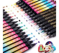 Guaber Lot de 30 marqueurs acryliques 30 couleurs pour art, peinture, scrapbooking, loisirs créatifs