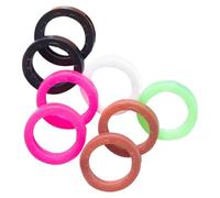 Guaber Lot de 8 protections flexibles colorées pour une reconnaissance rapide avec des formes polyvalentes et des anneaux d'identification pratiques pour porte-clés