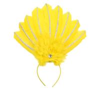 Guaber MardiGras Bandeau indien à plumes colorées Accessoire de costume pour carnaval Célébration FatTuesday Pour tous les âges