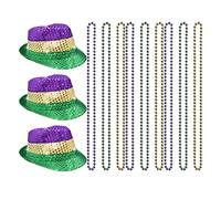 Guaber Mode Cosplay Paillettes Chapeaux, Lunettes et Nœud Papillon Ensemble Modern-Times Top Bonnet Hommes Cosplay Scène Performance Costume Chapeaux pour Femmes Chapeau Capitaine
