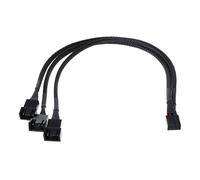 Guaber Nouveau Ventilateur D'arrivée 4pin À 3 X / 3pin PWM Extender Cable À 3 Façons Y Adaptateur Y Splitter Connecteur Expanseur Splert Convertisseur Contrôleur Module DE Conseil