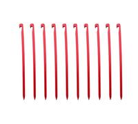 Guaber Paquet De 10 Piquets Tente en Alliage D'aluminium Piquets Tente Conception Forme Carrée Parfaits pour des Installations Camping Sécurisées sur L La Boue Glacée Les Auvents en