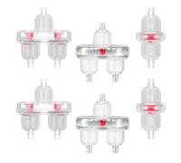 Guaber Paquet De 6 Clapets Anti-Retour pour Pompes À Air D'aquarium Tube De 3/16 Pouces Flux ' Unidirectionnels Empêchent Le Reflux Accessoires 'Aquariums Clapets Anti-Retour ' Rouge pour Aquariums