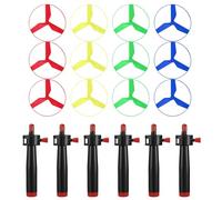 Guaber Paquet De 6 Hélice Vibrante Jouet Coloré avec Une Chaîne Lancée Rétractable pour La Famille Extérieure Et Les Activités pour Propeller des Disques Volants À Hélice Multicolore