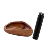 Guaber Plateau De Dosage Café en Bois en Bois À Mesurer Le Bol Tasse Pesée À Récipient Expresso Cuillère Capacité Poudre