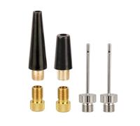 Guaber Pompes sphériques - Ensemble d'aiguilles - Adaptateurs de valve de pneu de vélo - Adaptateur de buse - Gonfleur de pneu de vélo - Pompe à air - Outil de gonflage de buse