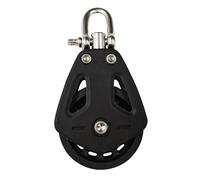 Guaber Poulie pivotante à faible friction en nylon multifonction avec rotation à 360 degrés pour exercices de musculation, bloc industriel multifonction en nylon