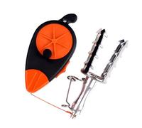 Guaber Récupérateur D'équipement De Pêche Résistant Problèmes avec Cordon Physique Renforcé Et Mécanisme Rouleau Condensé pour Outil Préservation 'Attraction Pêche en Mélange 'Aluminium 'Eau