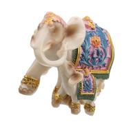 Guaber Résines Artistiques Mère Et Bébé Éléphant Statue Bureau Ornement Salle De Salon Decors pour Une Maison Familiale Decors Mother and Baby Elephant Resins Figurine
