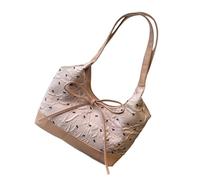 Guaber Sac à bandoulière au design élégant et froissé - Espace de rangement généreux - Nœuds décoratifs - Sacs sous les bras - Léger - Essentiel - Moderne - Sac à bandoulière adapté aux navetteurs, b