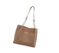 Guaber Sac à main en velours côtelé pour femme - Sac à bandoulière tendance - Grande capacité - Pour le shopping quotidien et les loisirs, Noir , As shown in the picture error 13cm