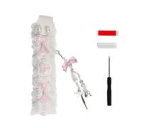 Guaber Sangle De Clavier Élégant Clavier Lanyard Slinaux avec Conception De Tissu en Dentelle Légère Et Sangle Adhésive pour Tous Les Utilisateurs