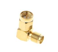 Guaber SMA Mâle À SMA Angle Droit Féminin 90 Degrés RF Connecteur Coaxial Adaptateur De Connexion Connexion Données De Rangement Pack