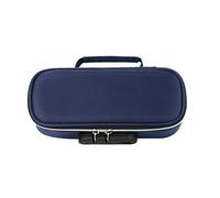 Guaber Trousse à crayons de grande capacité avec 4 compartiments en toile pour stylos multicouches Organiseur de voyage Maquillage Crayon en tissu Oxford, D