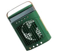 Guaber Ventilateur brumisateur portable rechargeable par USB sans pales avec trois réglages de vitesse et veilleuse colorée pour chambre à coucher