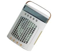 Guaber Ventilateur brumisateur portable rechargeable par USB sans pales avec trois réglages de vitesse et veilleuse colorée pour chambre à coucher