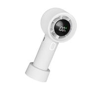 Guaber Ventilateur portable rechargeable - 12 heures de fonctionnement - Vitesse variable - Corps pliable avec sangle anti-perte - Ventilateurs de refroidissement pour femme