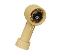 Guaber Ventilateur portable rechargeable - 12 heures de fonctionnement - Vitesse variable - Corps pliable avec sangle anti-perte - Ventilateurs de refroidissement pour femme