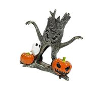 Guaber Xinsheinelry Décorations d'Halloween pour terrarium, décorations sous-marines en forme de souche de citrouille, statues en résine pour aquariums, aquariums et extérieur, décorations d'Halloween