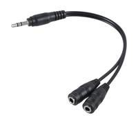 Guaber Y Splitter 3.5 Mm Stéréo 1 Mâle À 2 Câble Féminin pour Le Casque Microphone Mp3 MP4 Adaptateur De Bouch