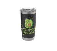 Guacamole Queen Funny Avocat Lover Gobelet isotherme en acier inoxydable double paroi