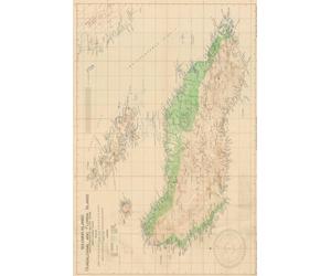Guadalcanal Map Journal: Vintage Map Notebook