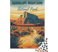 Guadalupe Mountains National Park Poster De Fin D'année Puzzle en Bois