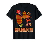 Guadeloupe 971 style madras - Idee cadeau Gwadloup gwada T-Shirt