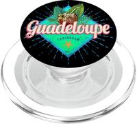Guadeloupe Caraïbes rétro Vacances Vintage île Souvenir PopSockets PopGrip pour MagSafe