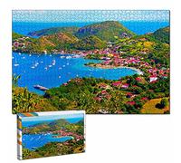 Guadeloupe Puzzle pour Adultes 1000 pièces Souvenir de Voyage en Bois 20,4 x 15 Pouces