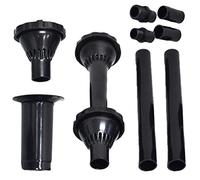 Guador 9Pcs Kit de Buse de Fontaine, 3 Options de Buses, Différents Effets de Fontaine, Noir, Plastique, 25 x 15 x 6,5 cm, 100 g